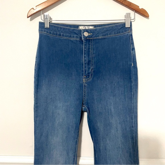 Free People • just float on flare wide bell bottoms sz 27 - Picture 6 of 8